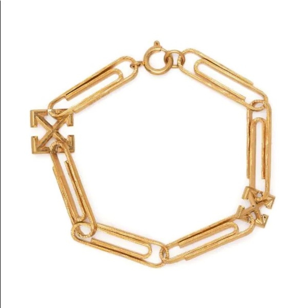 Off-White Paperclip Bracelet Gold